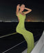 Moss Green Jewel Sleeveless Mermaid Floor Length Prom Dress,SWS2244