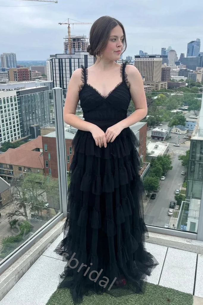 Sexy V-neck Sleeveless A-line Floor Length Prom Dress,SWS2182