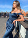 Sexy Off Shoulder Sleeveless Mermaid Long Prom Dress,SWS2089