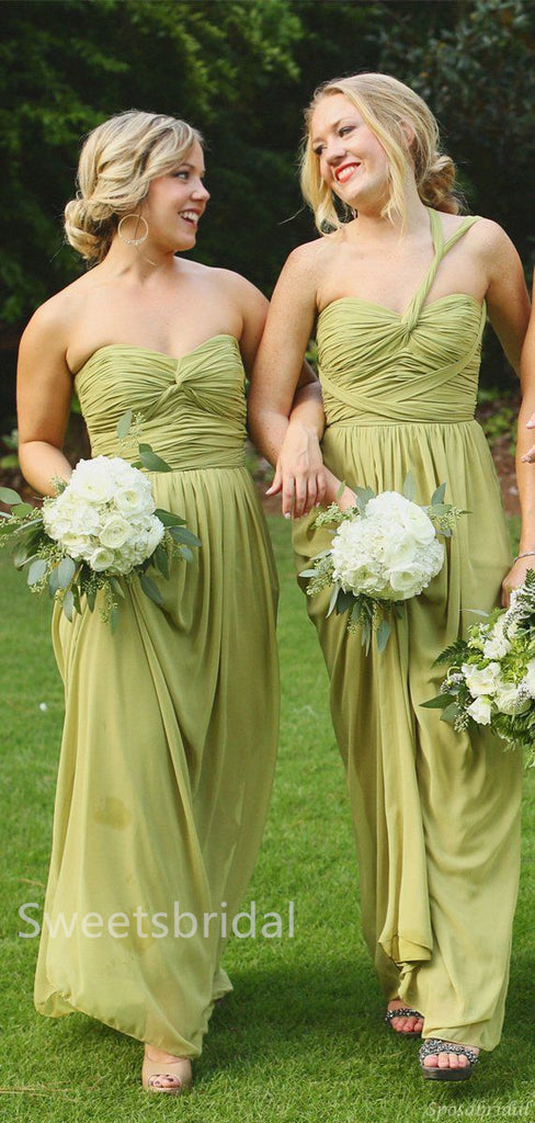 Mismatched Elegant Sweetheart Sleeveless A-line Simple Long Mermaid Dressess, SWE1379