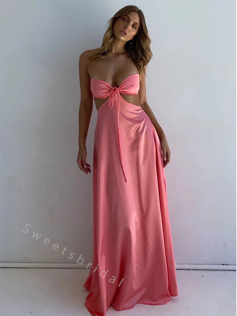 Sexy  Sweetheart Sleeveless A-line Long Prom Dress,SWS2063