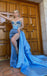 Sparkly Sweetheart Sleeveless Side Slit Mermaid Long Prom Dress,SWS2108