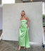 Sexy Strapless Sleeveless A-line Long Floor Length Prom Dress,SWS2333