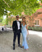Sexy Spaghetti Straps Sleeveless Sheath Floor Length  Prom Dress,SWS2286
