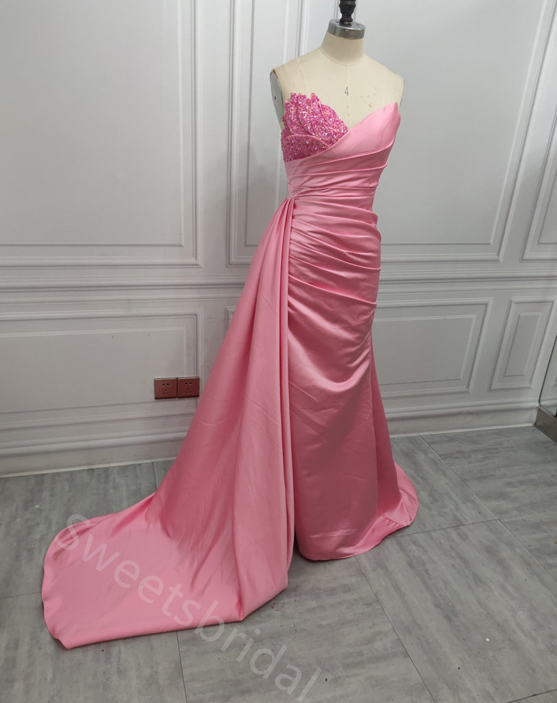Sexy V-neck Sleeveless Mermaid Long Prom Dress,SWS2124