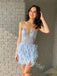 Sexy Sweetheart Sleeveless Sheath Short Mini Homecoming Dress, BTW338