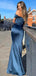 Sexy Off Shoulder Sleeveless Mermaid Long Prom Dress,SWS2089
