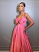 Cute Sweetheart Sleeveless A-line Long Prom Dress,SWS2048