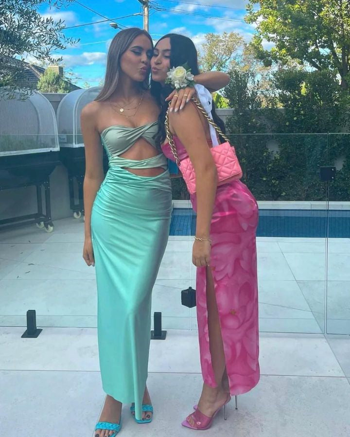 Sexy Sweetheart Sleeveless Sheath Floor Length Prom Dress,SWS2239