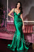 Sexy Spaghetti straps V-neck  Sleeveless Mermaid Long Prom Dress,SW2000