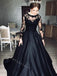 Elegant Scoop Long sleeves A-line Long Prom Dress,SWS2065