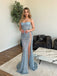 Sexy strapless Side slit Mermaid Long Prom Dress,SWS2058