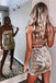 Sexy Scoop Sleeveless Sheath Short Mini Homecoming Dress, BTW389