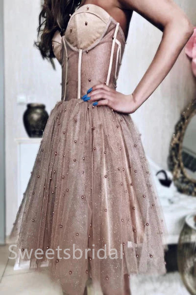 Sexy Sweetheart Sleeveless A-line Short Mini Homecoming Dress, BTW381