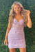 Sexy Sweetheart Sleeveless Sheath Short Mini Homecoming Dress, BTW397