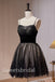 Sexy Spaghetti straps Sleeveless A-line Short Mini Homecoming Dress, BTW362
