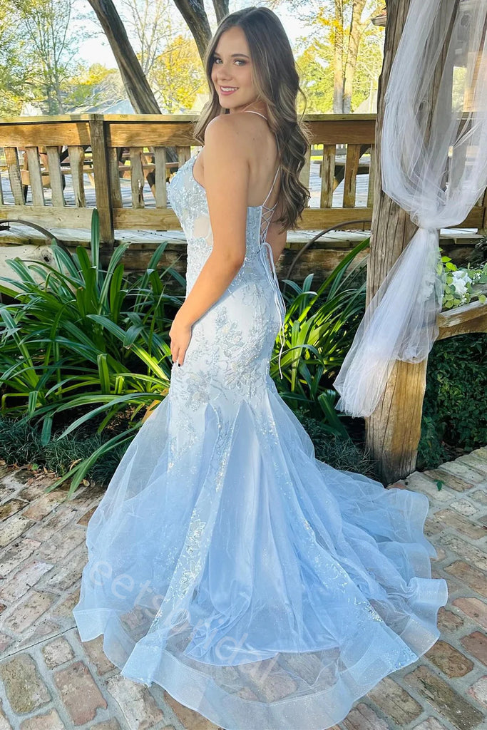 Charming Scoop Sleeveless Mermaid Floor Length Prom Dress,SWS2233