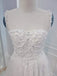 Sparkly Pearl  Square Sleeveless A-line  Wedding Dresses,DB0336