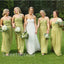 Mismatched Elegant Sweetheart Sleeveless A-line Simple Long Mermaid Dressess, SWE1379