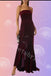 Sexy Strapless Sleeveless Ruffle Sheath Long Prom Dress,SW2036