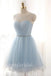 Elegant Scoop Sleevelless A-line Short Mini Homecoming Dress, BTW371