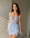 Sexy Sweetheart Sleeveless Sheath Short Mini Homecoming Dress, BTW338