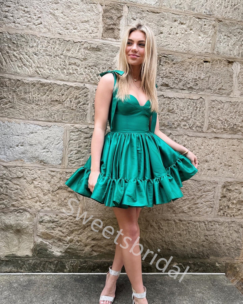 Sexy Sweetheart Sleeveless A-line Short Mini Homecoming Dress, BTW339
