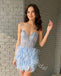 Sexy Sweetheart Sleeveless Sheath Short Mini Homecoming Dress, BTW338
