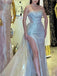 Elegant Sleeveless Side Slit Mermaid Long Prom Dress,SWS2093