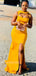 Sexy Sleeveless Side slit Mermaid Long Bridesmaid Dressess, SWE1405
