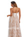 Lvory Lace Chiffon Halter A-line Applique Floor-length Wedding Dresses,DB0174
