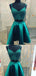 Elegant Two Pieces V Neck Lace A-line Short Homecoming Dress, BTW225