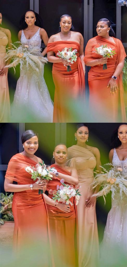 Mismatched Mermaid Floor-length Long Bridesmaid Dresses Online, SW1220