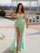 Sexy Sweetheart Sleeveless Side slit Mermaid Prom Dresses ,SW1324