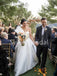 Elegant One shoulder A-line Lace applique Wedding Dresses, DB0259