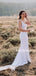 Spaghetti Straps Mermaid Simple Long Wedding Dresses, WG210