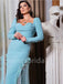 Elegant Sweetheart Long sleeves Mermaid Prom Dresses ,SW1330