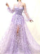 Sexy Sweetheart Long sleeves A-line Long Prom Dress,SW1945