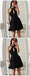 Sexy Halter Neckline Cutout Morden A Line Short Homecoming Dress, BTW146
