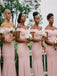 Off-shoulder Mermaid Elegant Simple Pretty Long Bridesmaid Dresses,SWE1310