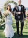 Elegant Sweetheart Mermaid Lace applique Wedding Dresses, DB0257