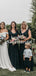 Simple V-neck Sleeveless Party Dresses Long Bridesmaid Dresses, SW1114
