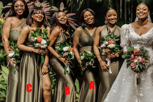 Sexy Mismatched Mermaid Long Bridesmaid Dresses Online ,SWE1237