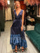 Elegant V-neck Sleeveless A-line Simple Prom Dresses ,SW1298