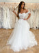 Simple Sweetheart Off-shoulder A-line Wedding Dresses, DB0222