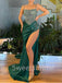 Sexy Spaghetti straps Sisde slit Mermaid Prom Dresses, SW1433