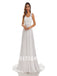 Simple Ivory A-Line Open Back Handmade Lace Wedding Dresses,DB0182