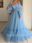 Elegant Sweetheart Off-shoulder A-line Prom Dresses, SW1437