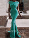 Elegant Cap sleeves Mermaid Prom Dresses, SW1475