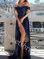 Sexy Sweetheart Off shoulder Side slit Sheath Long Prom Dress,SW1950